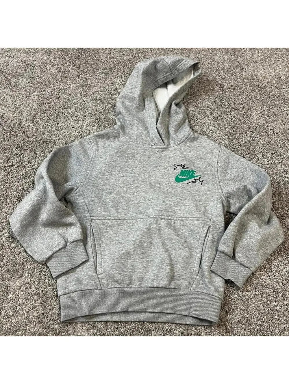 Nike Girl's Gray Hooded Sweatshirt size Small